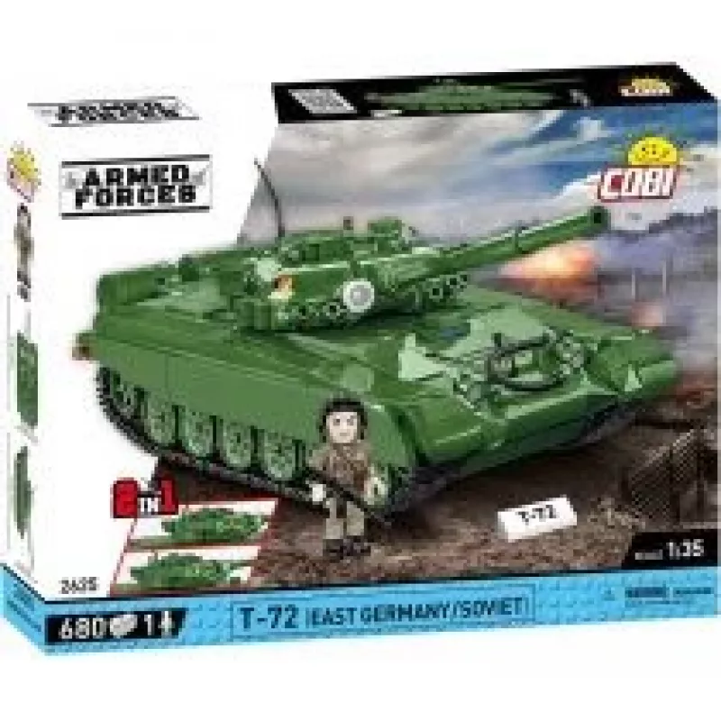 Building set COBI T-72 East Germany/Soviet 680 pieces