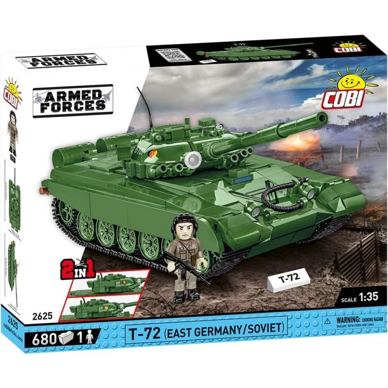 Building set COBI T-72 East Germany/Soviet 680 pieces