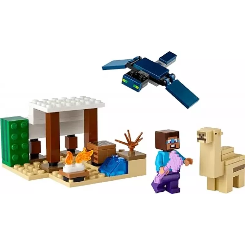 Lego Minecraft 21251 Stīva tuksneša ekspedīcijas rotaļu bioma komplekts
