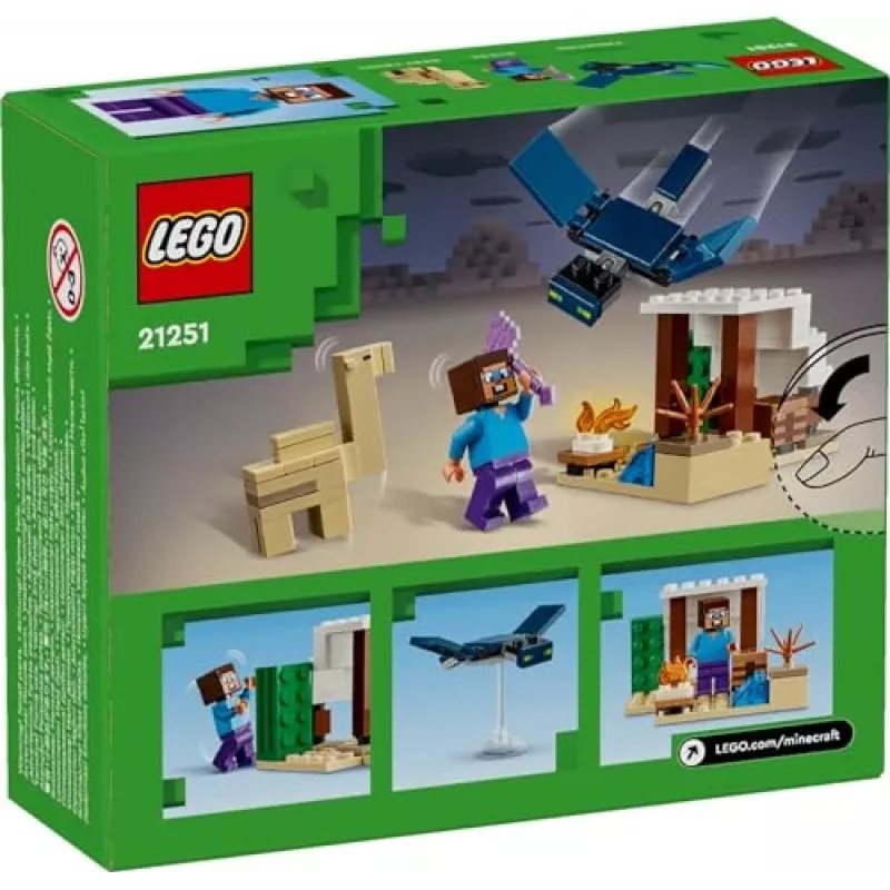 Lego Minecraft 21251 Stīva tuksneša ekspedīcijas rotaļu bioma komplekts