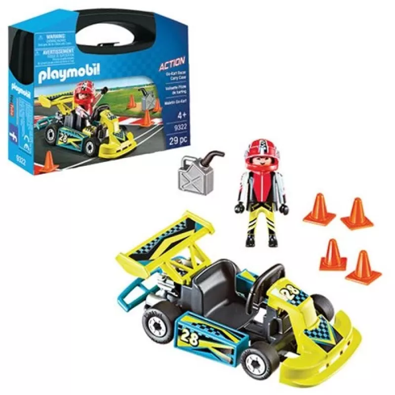Rotaļlietu figūriņa PLAYMOBIL Gokartu braucēja pārnēsāšanas futrālis