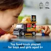 LEGO City Burger Van Pārtikas Kravas Auto Rotaļlieta 5+ Gadiem Zēniem un Meitenēm Transportlīdzekļa Būvēšanas Rotaļlietas Virtuves Komplekts ar Pārdevēja Minifigūru un Piederumiem