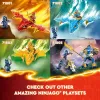 LEGO NINJAGO Arina kaujas meha darbības figūra, nindzju rotaļlieta 4+ gadus veciem zēniem, meitenēm un bērniem, Dragons Rising komplekts ar Arina minifigūru un mini Katu