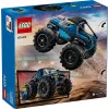 Konstrukciju rotaļlieta LEGO City 60402 Zilais monstru kravas auto ar lielām riepām, 148 detaļas, 1 minifigūra, vecumam 5+
