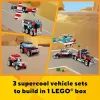 LEGO Creator 2-in-1 komplekts “Flatbed Truck with Helicopter” 31146, pārveidojams būvējums bērniem