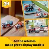 LEGO Creator 2-in-1 komplekts “Flatbed Truck with Helicopter” 31146, pārveidojams būvējums bērniem