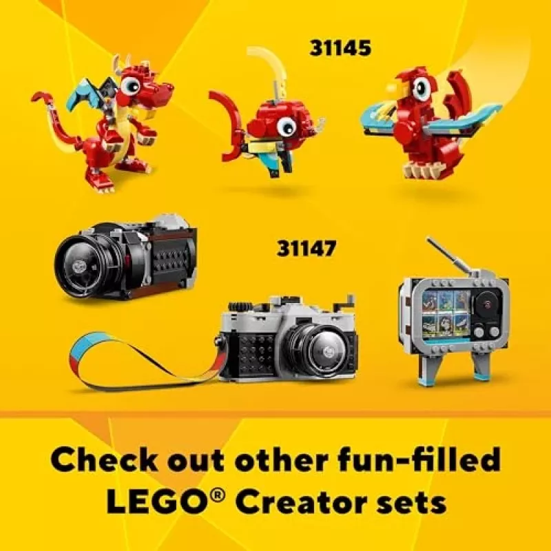 LEGO Creator 2-in-1 komplekts “Flatbed Truck with Helicopter” 31146, pārveidojams būvējums bērniem