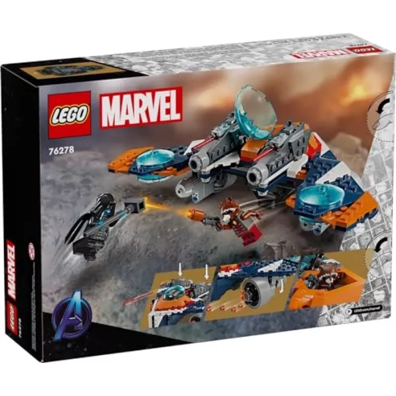 Konstruktors LEGO Marvel Super Heroes Raķešu Kosmosa Kuģis 76278 — Rocket un Ronan komplekts