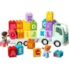 Konstruktors LEGO DUPLO 10421 ABC kravas automašīna, 36 gabali, 2 minifigūras, vecumam no 2 gadiem, izmēri 110×140×70 mm