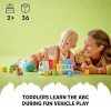 Konstruktors LEGO DUPLO 10421 ABC kravas automašīna, 36 gabali, 2 minifigūras, vecumam no 2 gadiem, izmēri 110×140×70 mm