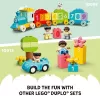 Konstruktors LEGO DUPLO 10421 ABC kravas automašīna, 36 gabali, 2 minifigūras, vecumam no 2 gadiem, izmēri 110×140×70 mm