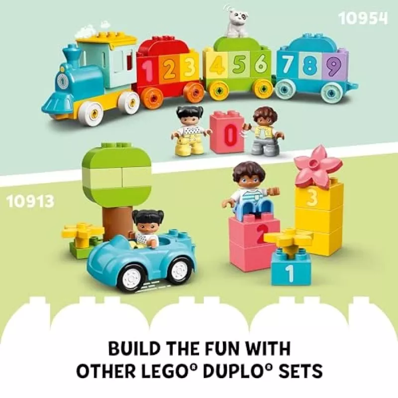 Konstruktors LEGO DUPLO 10421 ABC kravas automašīna, 36 gabali, 2 minifigūras, vecumam no 2 gadiem, izmēri 110×140×70 mm