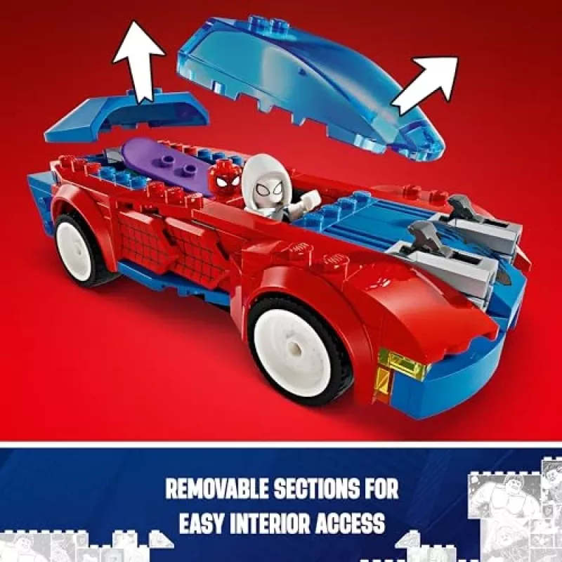 Lego Marvel 76279 Spider-Man Race Car & Venom Green Goblin Būvējams komplekts