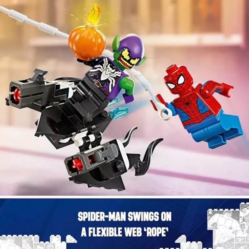 Lego Marvel 76279 Spider-Man Race Car & Venom Green Goblin Būvējams komplekts