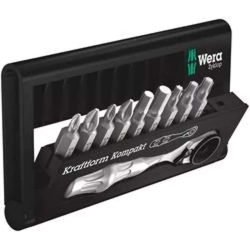 Wera Bit-Check 10 Zyklop Mini BiTorsion 1 Set 10 Piece 7.6 x 2.5 x 12.7 cm