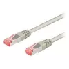Wentronic Goobay CAT 6 komutācijas kabelis, S/FTP (PiMF), pelēks, 10 m - LSZH bezhalogēna, varš (50891)