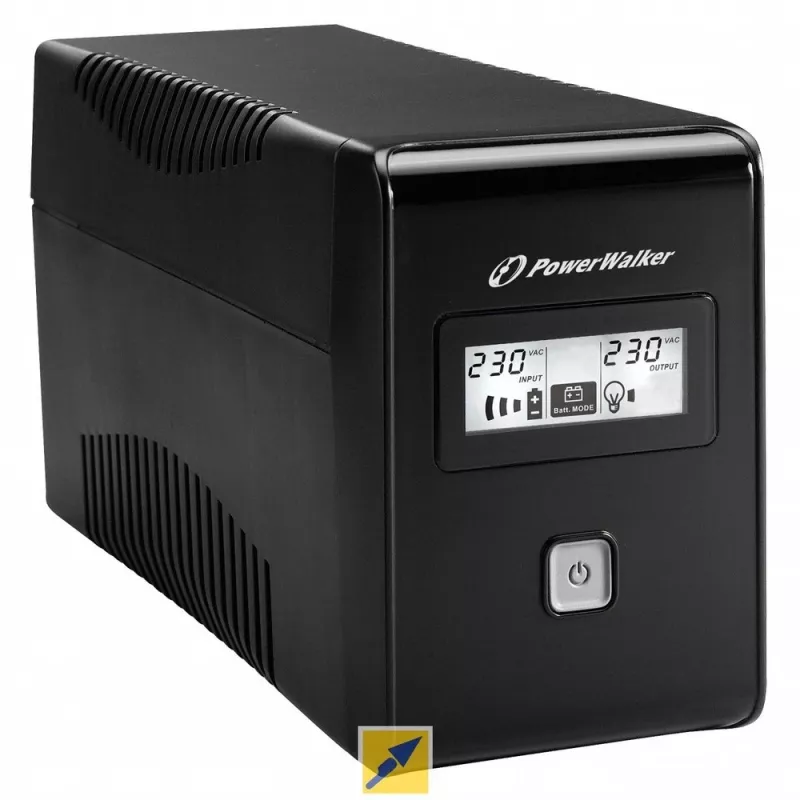PowerWalker VI 850 LCD nepārtrauktās barošanas avots (UPS) Line-Interactive 0.85 kVA 480 W