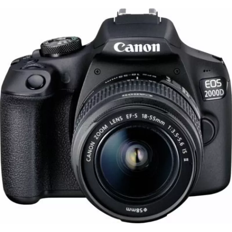 Canon EOS 2000D BK 18-55 IS II EU26 spoguļkameras komplekts 24.1 MP CMOS 6000 x 4000 pikseļi melns