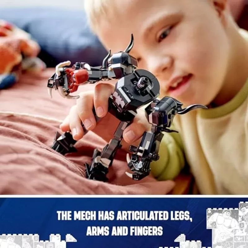 LEGO 76276 Marvel Venom mehāniskās bruņas pret Milesu Moralesu