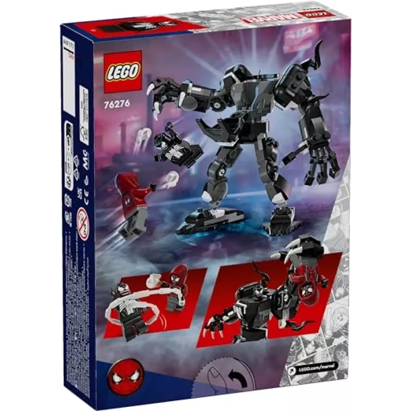 LEGO 76276 Marvel Venom mehāniskās bruņas pret Milesu Moralesu