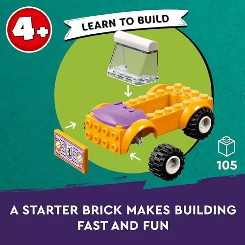 LEGO Friends Zirga un ponija piekabes dzīvnieku rotaļlietu komplekts 42634