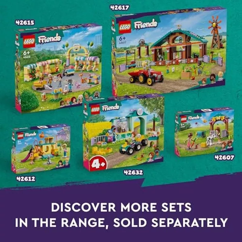 LEGO Friends Zirga un ponija piekabes dzīvnieku rotaļlietu komplekts 42634