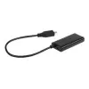 Adapteris MHL (vīrišķais) -> HDMI (siev.) + USB Micro (siev./vīr.) (5 PIN) 16 cm