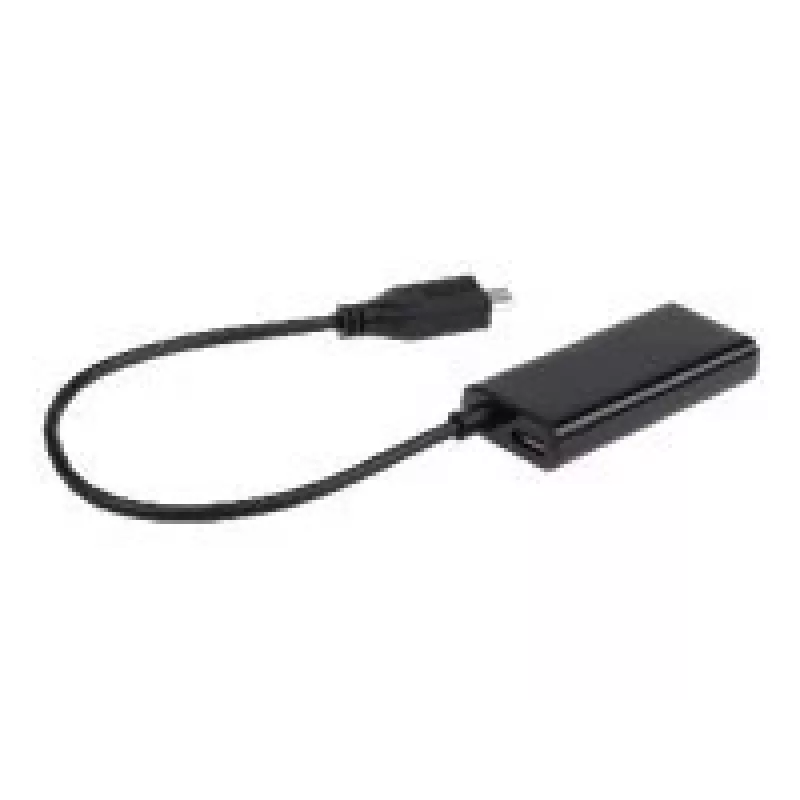 Adapteris MHL (vīrišķais) -> HDMI (siev.) + USB Micro (siev./vīr.) (5 PIN) 16 cm