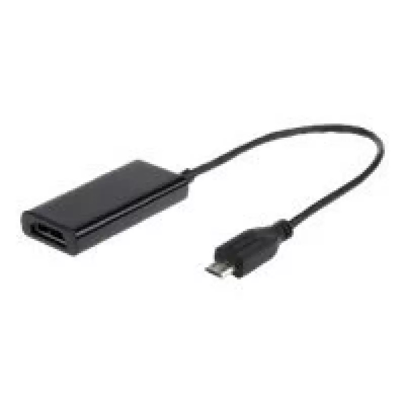 Adapteris MHL (vītne) -> HDMI (ligzda) + USB Micro-B (ligzda) (11 PIN) 16 cm