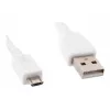 Gembird Cablexpert - USB kabelis - Micro-USB B tips (M) uz USB (M) - 1 M - Formēts - Balts (CCP-MUSB2-AMBM-W-1M)