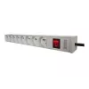 DIGITUS Professional a-19-STRIP-2-IMP - strāvas sadales bloks (statīvā montējams) - maiņstrāva 250 V - ieejas barošanas avots - izeja