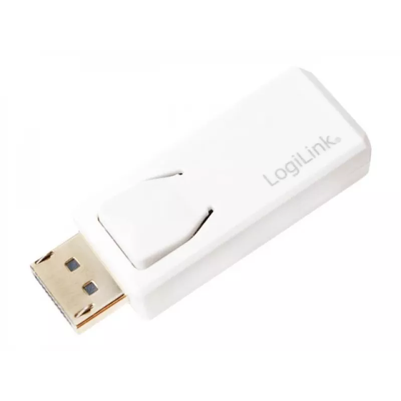 Dzimuma pārveidotājs LogiLink CV0100 DisplayPort uz HDMI Balts