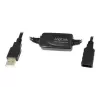 LogiLink UA0143 USB kabelis USB 2.0 USB-A vīrišķais savienotājs uz ligzdu 10,00 m Melns