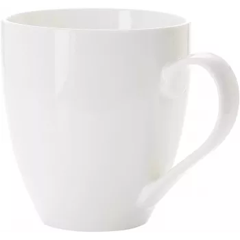 Ritzenhoff & Breker Gusto Jumbo kafijas krūze, 0,6 l, balts porcelāns, var mazgāt trauku mazgājamā mašīnā, 110 mm - 6 gab. komplekts (088762)