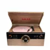 AKAI ATT-300CC Belt-Drive atskaņotājs ar USB un iebūvētu fono priekšpastiprinātāju, melns