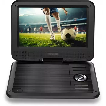 SENCOR SPV 2105 10.1 inch portatīvais DVD atskaņotājs ar USB/SD, grozāmu ekrānu, auto adapteri