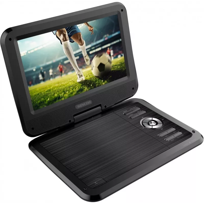 SENCOR SPV 2105 10.1 inch portatīvais DVD atskaņotājs ar USB/SD, grozāmu ekrānu, auto adapteri