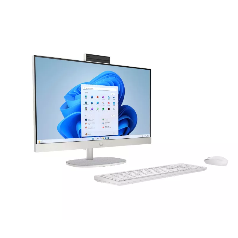 HP 24-CR0089NF All-in-One PC, 23.8 inch FHD, AMD Ryzen 7 7730U, 16GB RAM, 512GB SSD, Windows 11 Home, Starry White