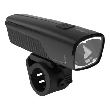 ANSMANN 1600-0524 LED priekšējais velosipēda lukturis, 500 lūmeni, 50 luksi, 2600mAh, 2W, melns