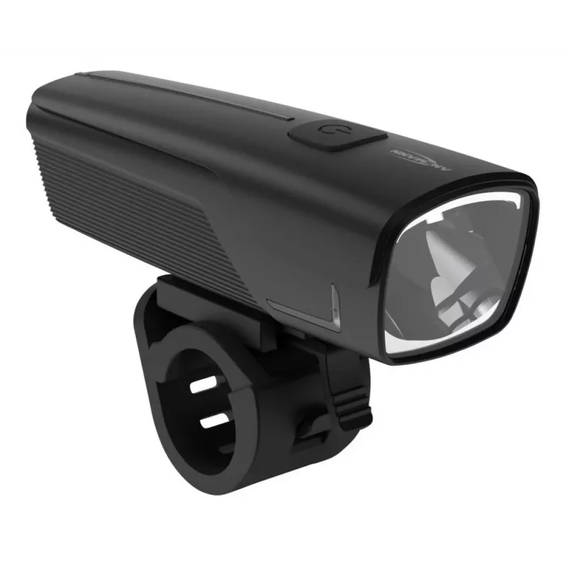 ANSMANN 1600-0524 LED priekšējais velosipēda lukturis, 500 lūmeni, 50 luksi, 2600mAh, 2W, melns
