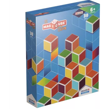 Geomag MagiCube GM120 Magnētiskie būvniecības bloki, 30 gab., Daudzkrāsaini, Kvadrātveida, Unisex, Bērniem no 1,5 gadiem