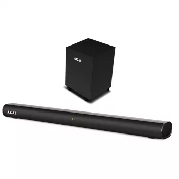 AKAI Soundbar ASB-20CSW 2.1 80W Bezvadu zemfrekvenču skaļrunis Bluetooth 5.0 HDMI ARC
