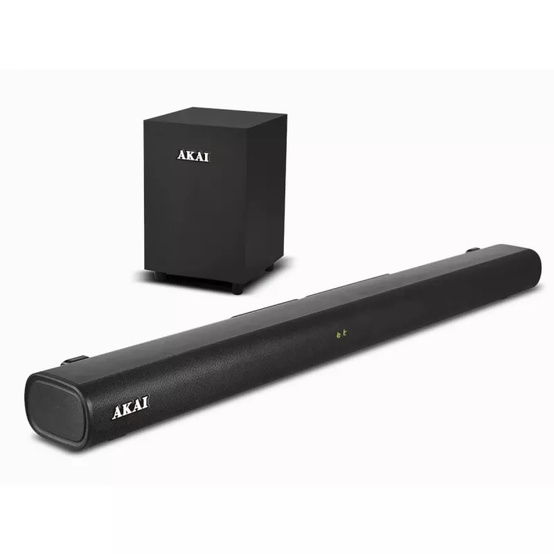 AKAI Soundbar ASB-20CSW 2.1 80W Bezvadu zemfrekvenču skaļrunis Bluetooth 5.0 HDMI ARC