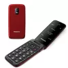 PANASONIC KX-TU410EXR Clamshell Mobilais Telefons - Sarkans