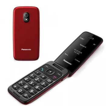 PANASONIC KX-TU410EXR salokāmais mobilais tālrunis - sarkans