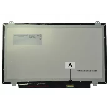 2-Power 14.0 collu HD spīdīgs klēpjdatora LCD ekrāns ar kronšteiniem - 1366x768 - 40-pin LVDS