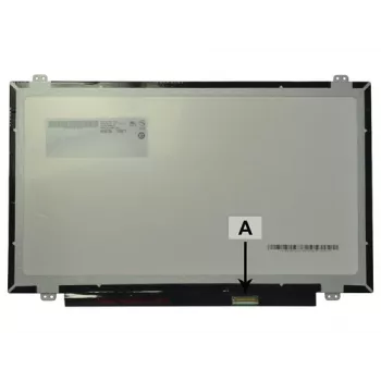 2-Power 14.0 collu HD spīdīgs klēpjdatora LCD ekrāns ar kronšteiniem - 1366x768 - 40-pin LVDS