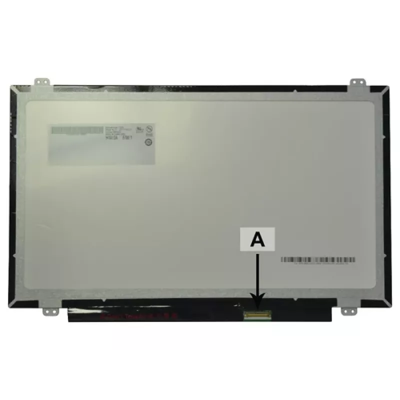 2-Power 14.0 collu HD spīdīgs klēpjdatora LCD ekrāns ar kronšteiniem - 1366x768 - 40-pin LVDS
