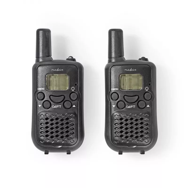 Nedis Walkie Talkie komplekts WLTK0500BK 5 km diapazons 8 kanāli PMR446