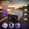 Qoltec MS Wave Power Inverter 12V uz 230V 300/600W USB saderīgs ar LiFePO4 GEL AGM